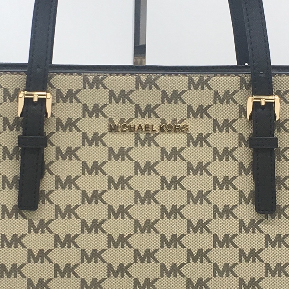 MICHAEL KORS MD TZ TOTE NAT/BLACK 38S9CTVT… - Picture 9 of 14